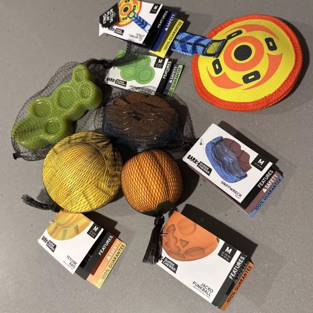Bark Box Super Chewer Dog Toys Combination Lot of 5 Medium 20-50 lb Size